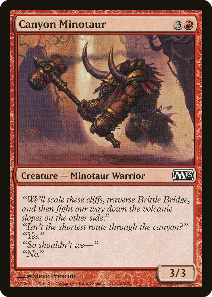 Canyon Minotaur (M13-122) [Magic 2013]