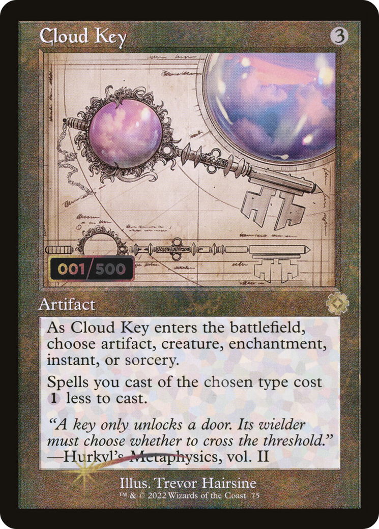 Cloud Key (Schematic) (Serial Numbered) (BRR-075) [The Brothers' War Retro Artifacts] Foil