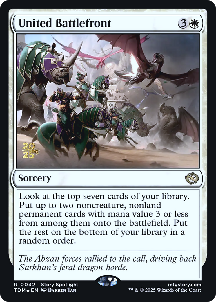 United Battlefront (PRE-032) [Prerelease Cards] Foil