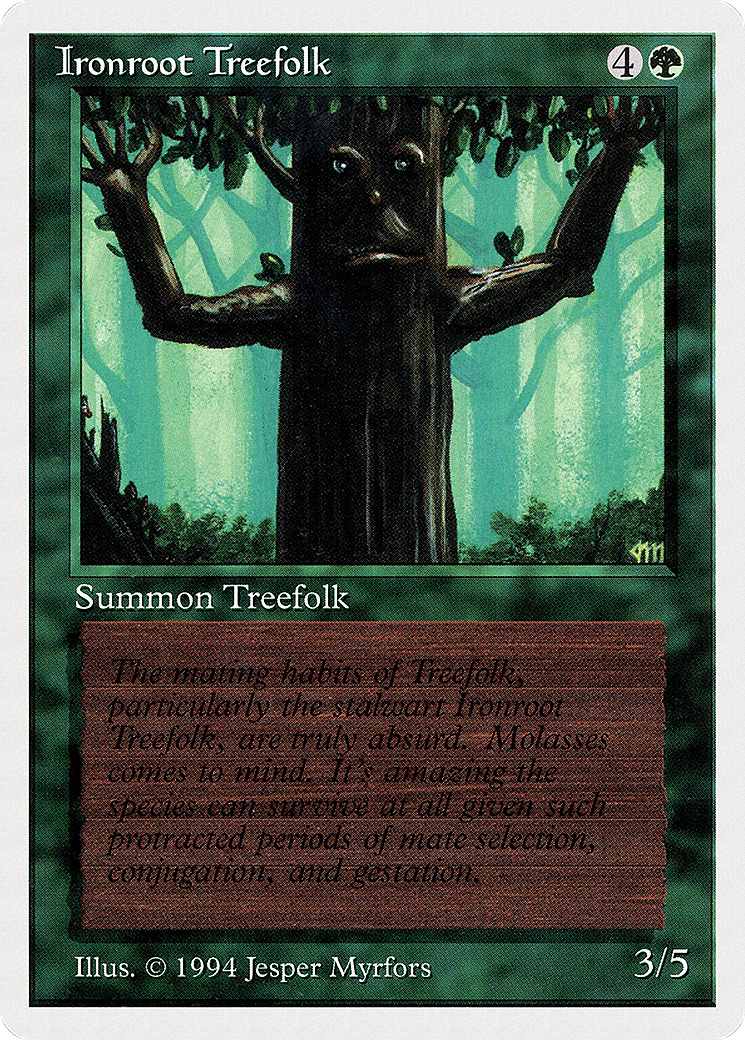 Ironroot Treefolk (SUM-204) [Summer Magic / Edgar]