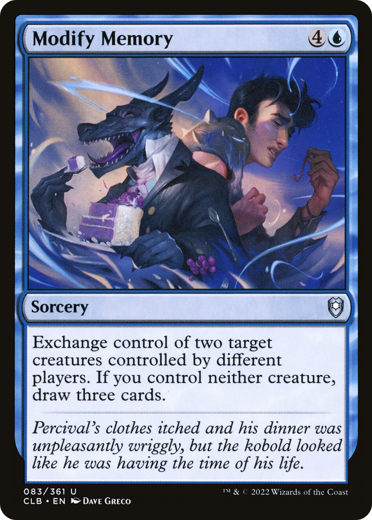 Modify Memory (CLB-083) [Commander Legends: Battle for Baldur's Gate] Foil