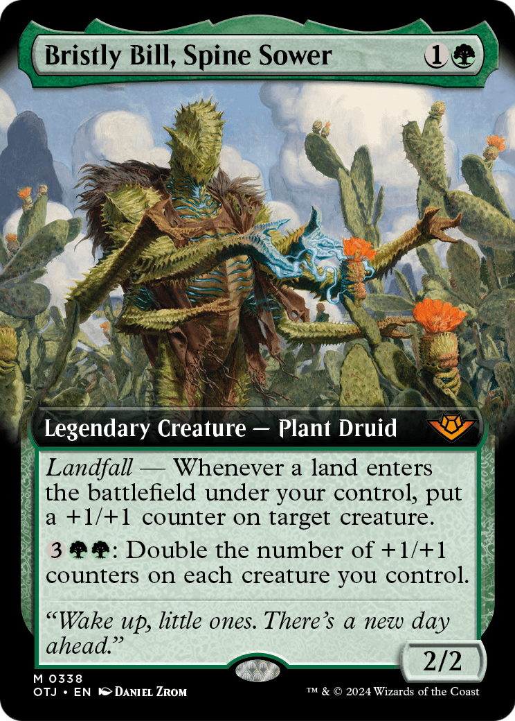 Bristly Bill, Spine Sower (Extended Art) (OTJ-338) [Outlaws of Thunder Junction] Foil