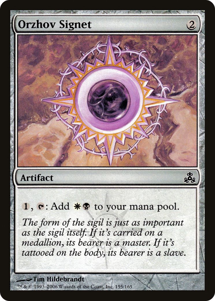 Orzhov Signet (GPT-155) [Guildpact] Foil