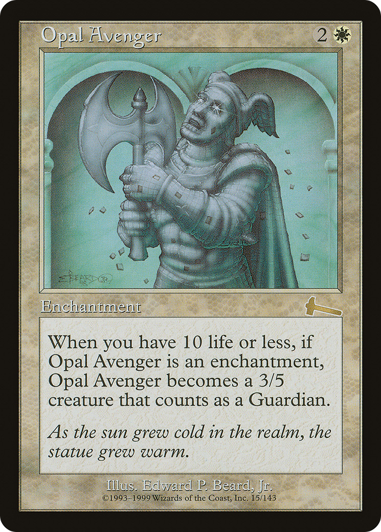 Opal Avenger (ULG-015) [Urza's Legacy] Foil