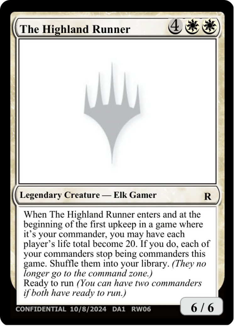 The Highland Runner (UNK-RW06B) [Unknown Event]