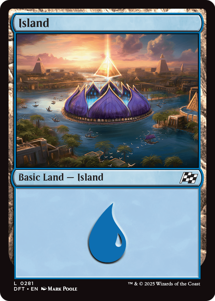 Island (DFT-281) [Aetherdrift] Foil