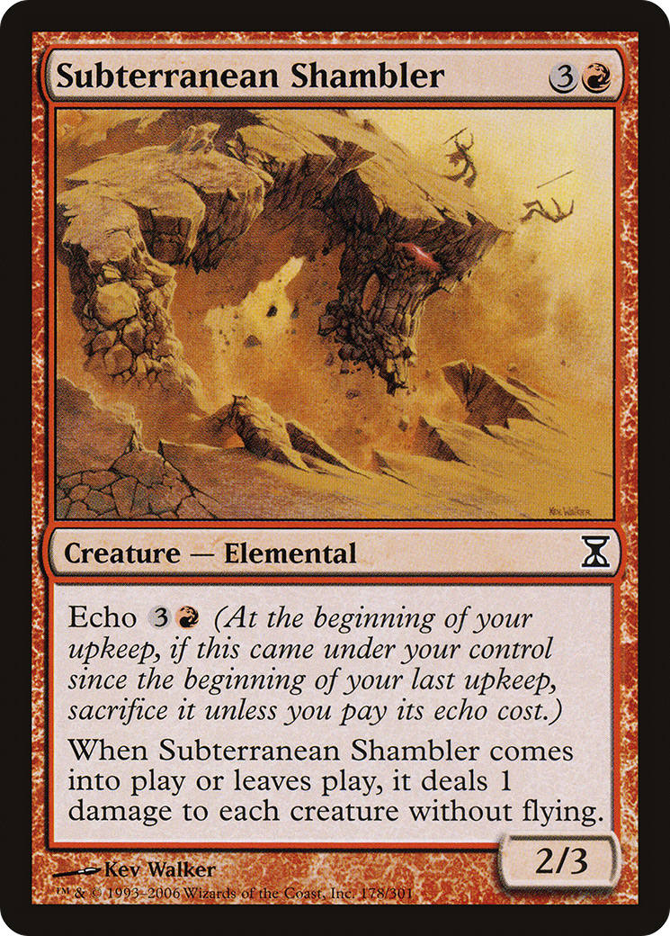 Subterranean Shambler (TSP-178) [Time Spiral] Foil