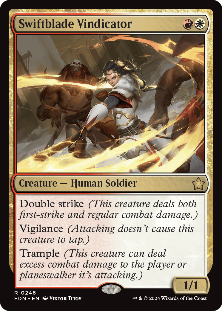 Swiftblade Vindicator (FDN-246) [Foundations]