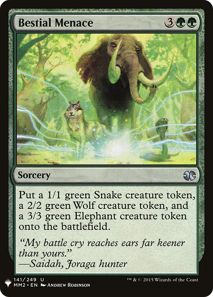 Bestial Menace (LIST-MM2-141) [The List]