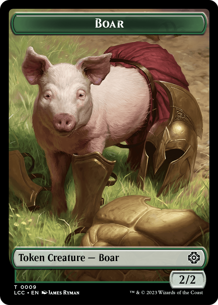 Boar (TLCC-009) [The Lost Caverns of Ixalan Commander Tokens]