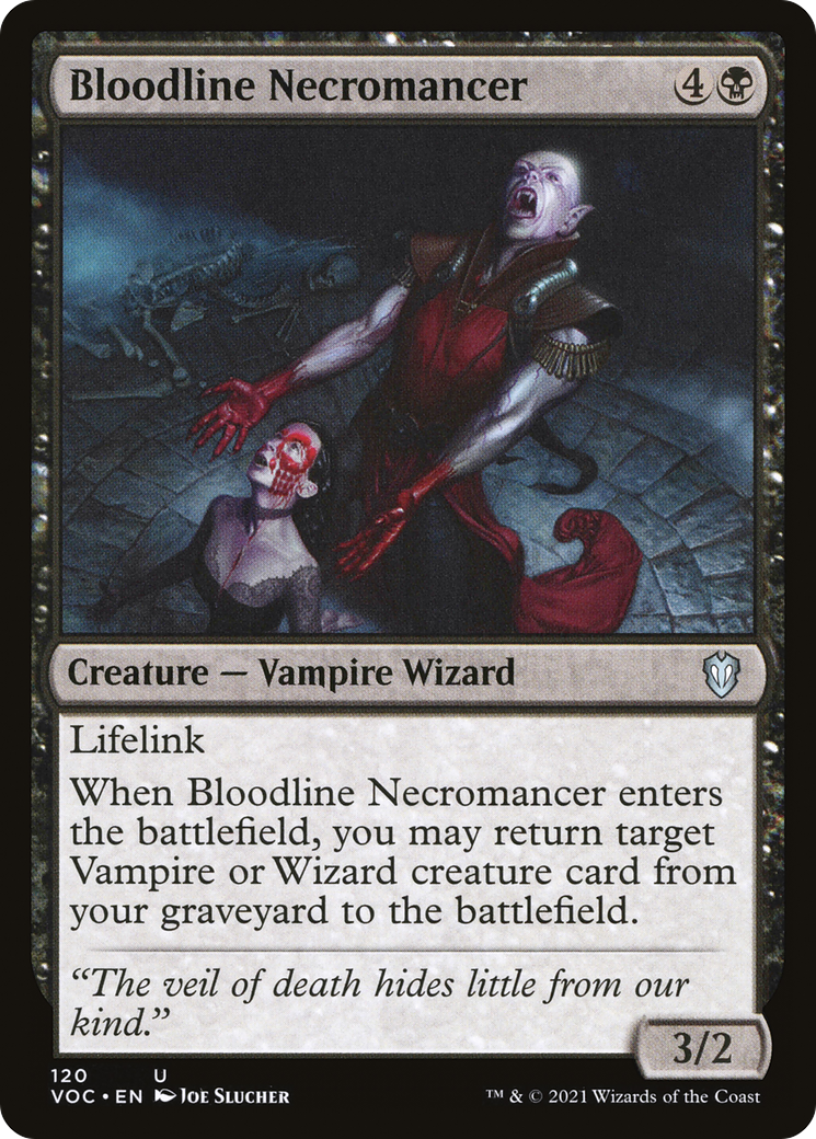 Bloodline Necromancer (VOC-120) [Crimson Vow Commander]