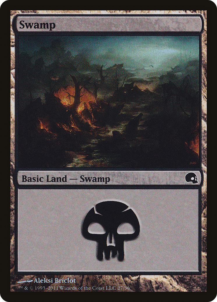 Swamp (GRV-027) [Premium Deck Series: Graveborn] Foil