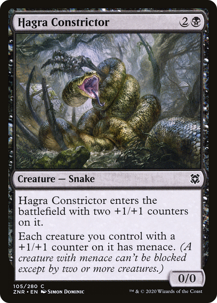 Hagra Constrictor (ZNR-105) [Zendikar Rising] Foil