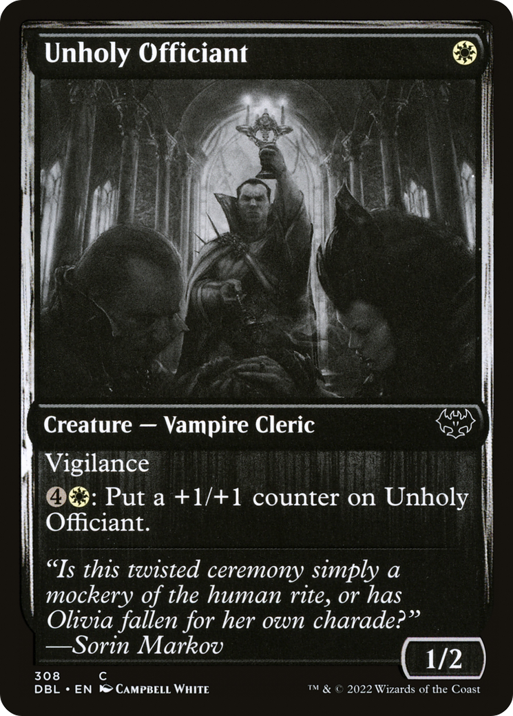 Unholy Officiant (DBL-308) [Innistrad: Double Feature]