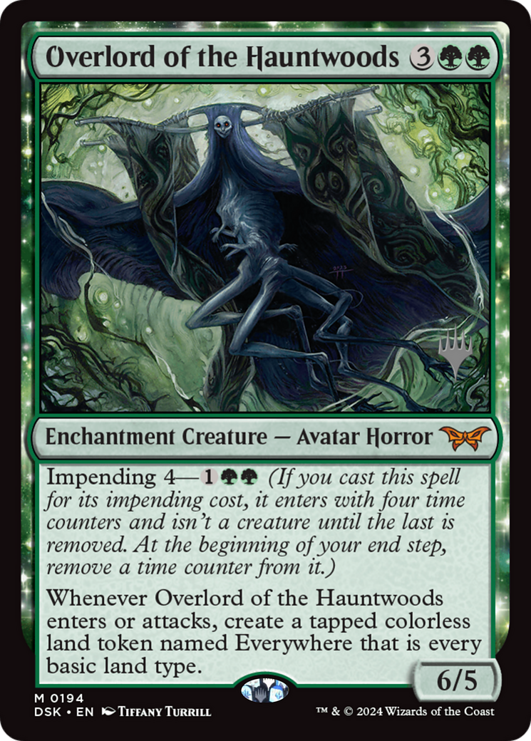 Overlord of the Hauntwoods (PPDSK-194) [Promo Pack: Duskmourn: House of Horror Promos] Foil
