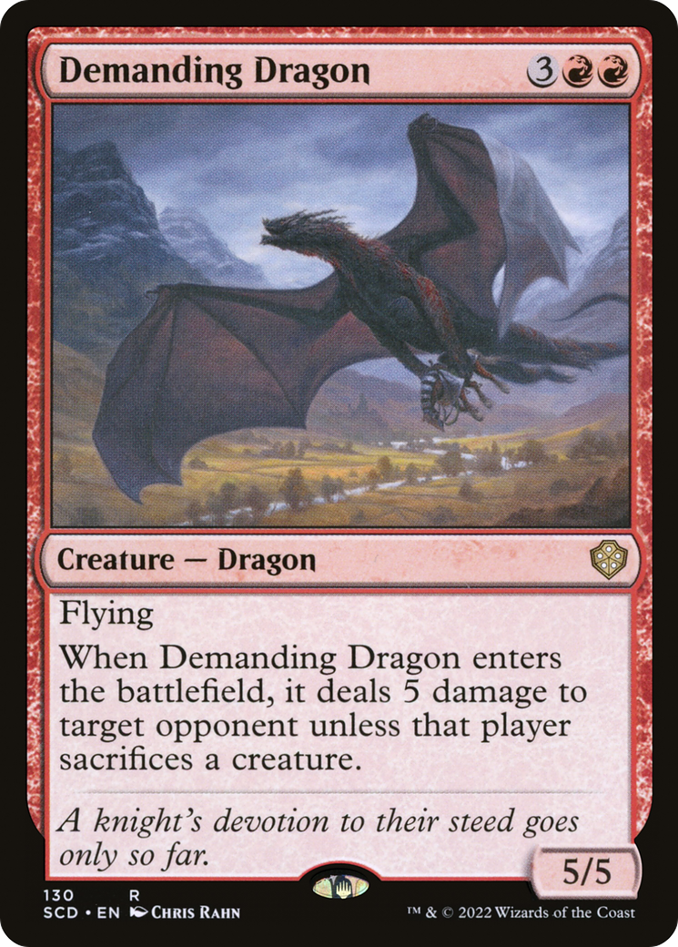 Demanding Dragon (SCD-130) [Starter Commander Decks]