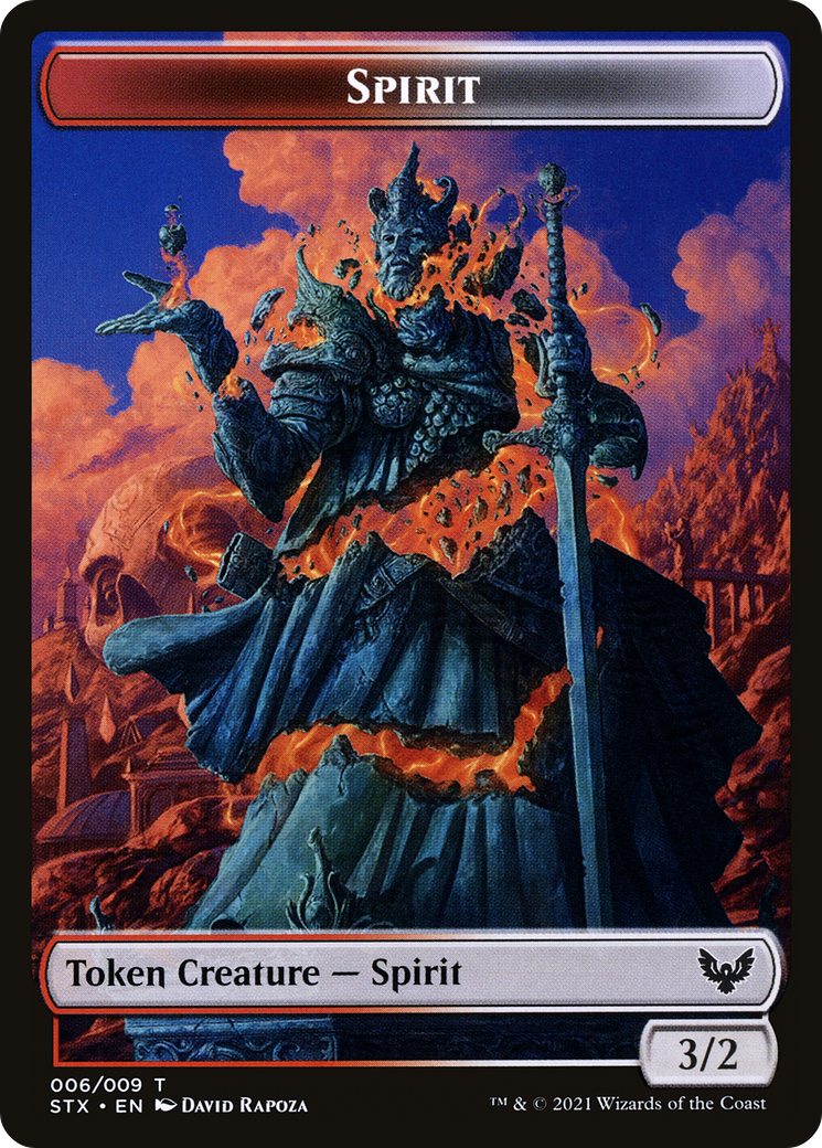 Spirit Token (STX-006) [Strixhaven: School of Mages Tokens]