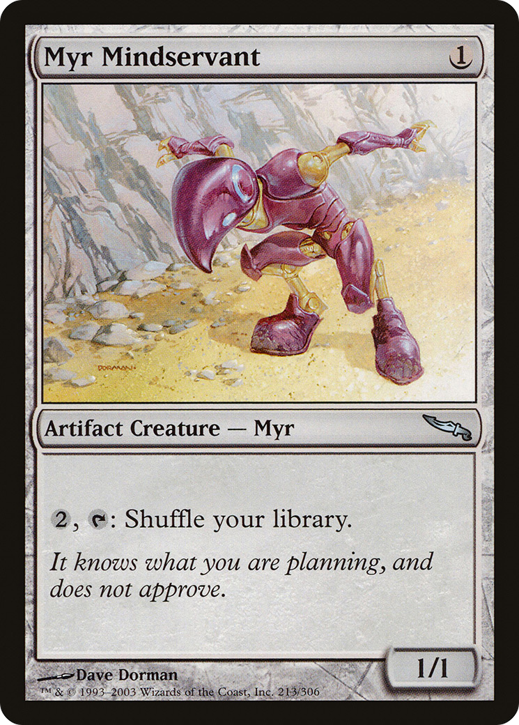 Myr Mindservant (MRD-213) [Mirrodin] Foil