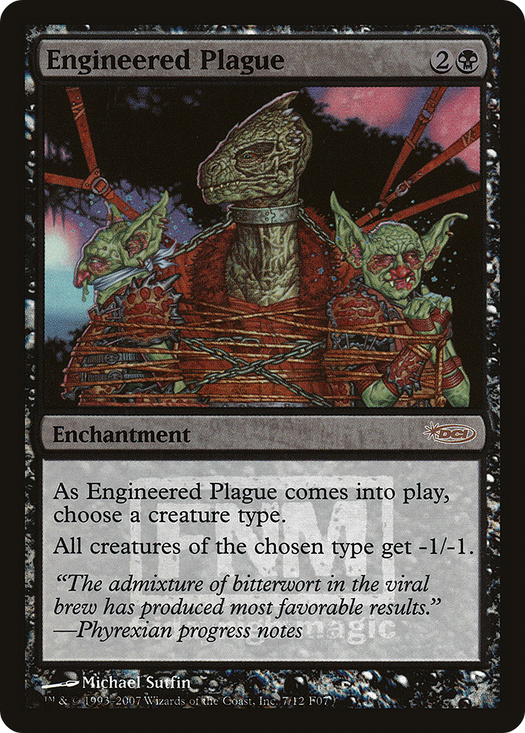 Engineered Plague (FNM-007) [Friday Night Magic 2007] Foil