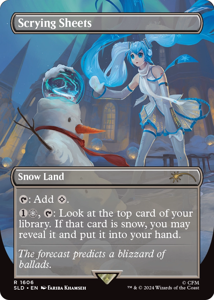 Scrying Sheets (SLD-1606) (Borderless) [Secret Lair Drop] Foil