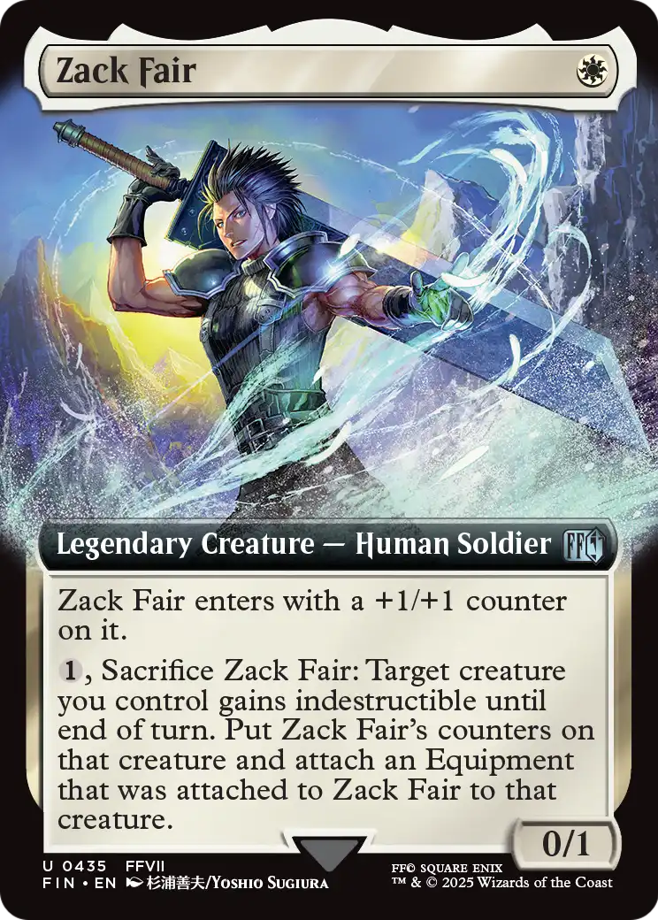 Zack Fair (Extended Art) (FIN-435) [FINAL FANTASY] Foil