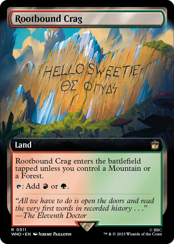Rootbound Crag (Extended Art) (WHO-511) [Doctor Who]