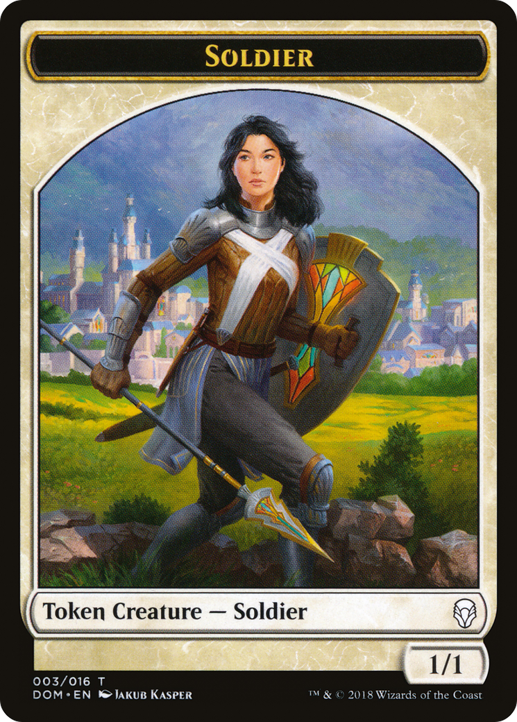 Soldier Token (DOM-003) [Dominaria Tokens]
