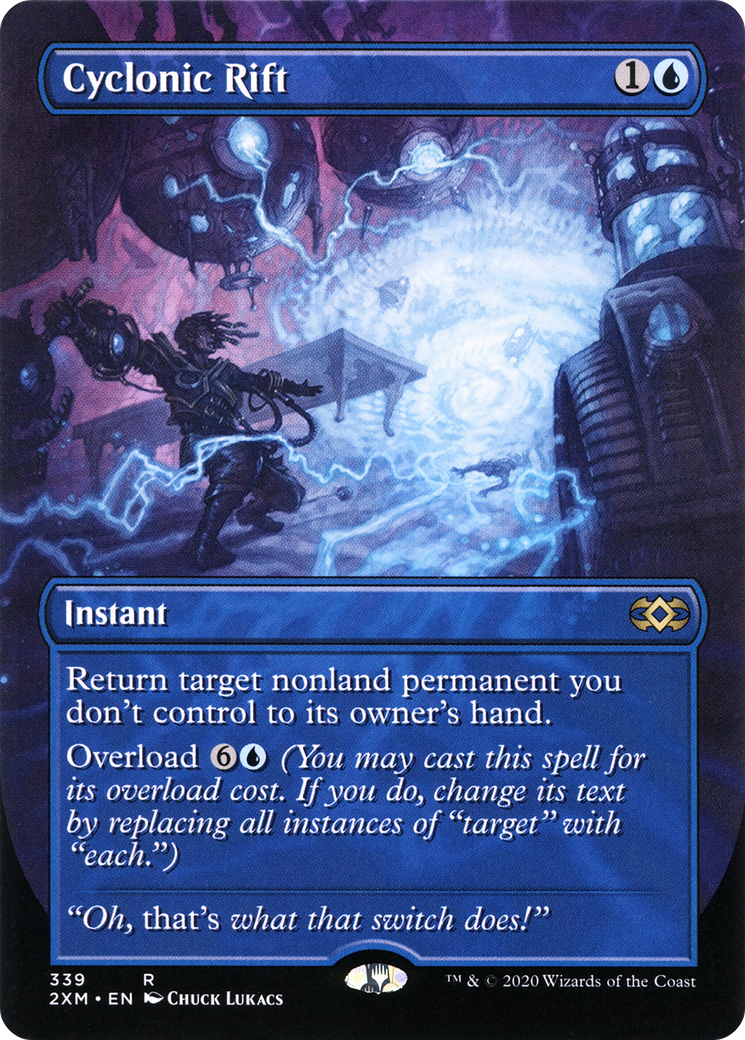 Cyclonic Rift (Borderless) (2XM-339) [Double Masters] Foil