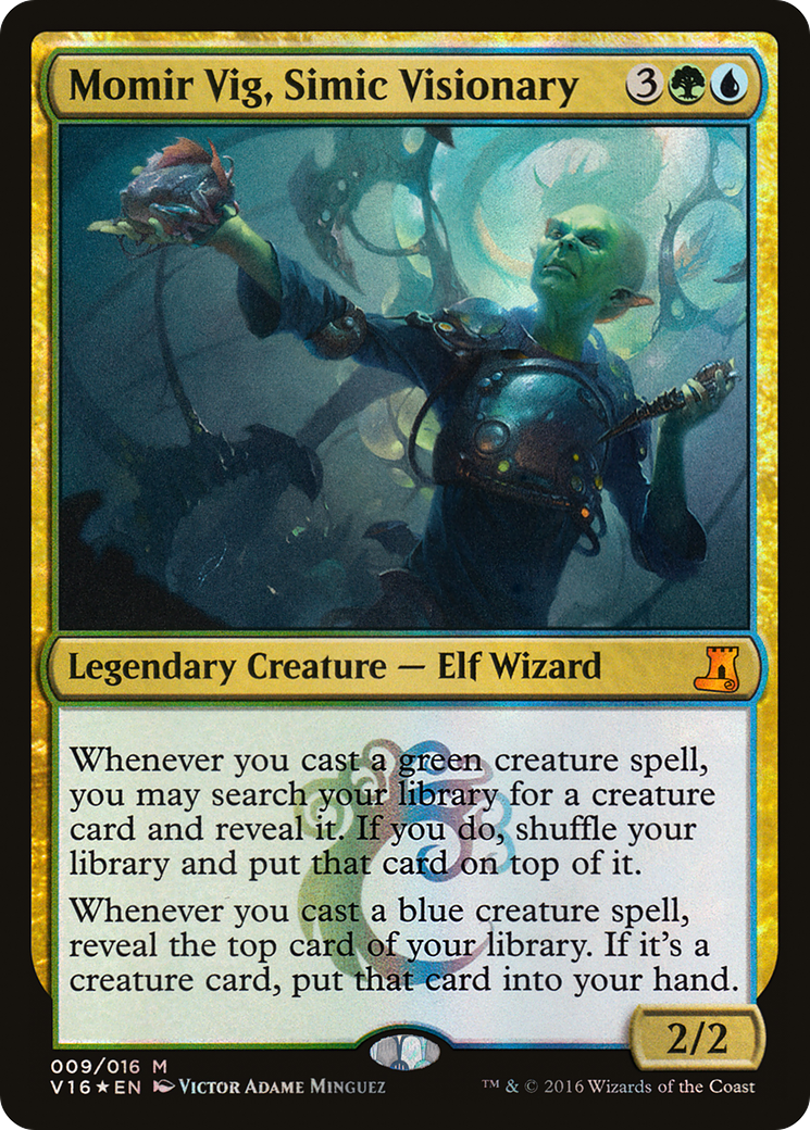 Momir Vig, Simic Visionary (V16-009) [From the Vault: Lore] Foil