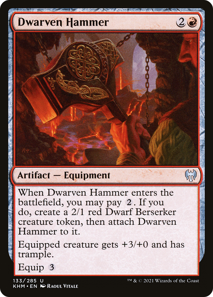 Dwarven Hammer (KHM-133) [Kaldheim] Foil