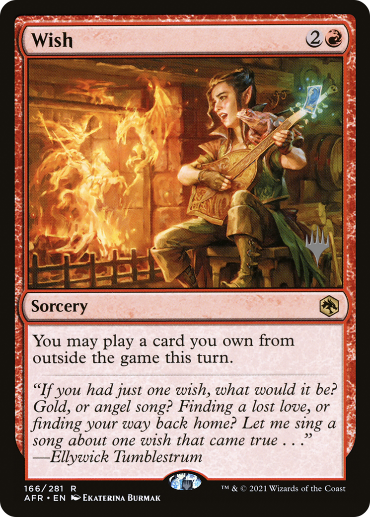 Wish (PPAFR-166) [Promo Pack: Adventures in the Forgotten Realms Promos] Foil