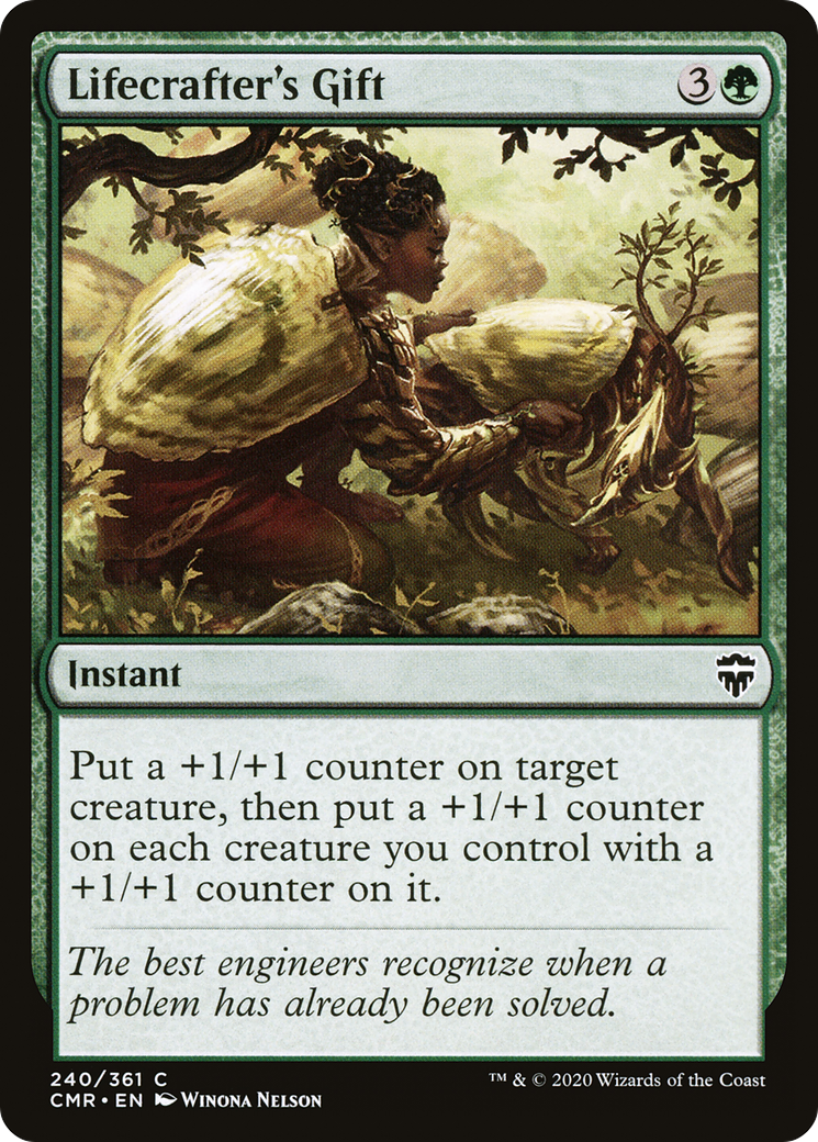 Lifecrafter's Gift (CMR-240) [Commander Legends] Foil
