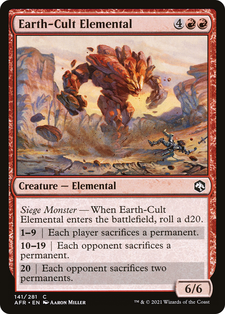Earth-Cult Elemental (AFR-141) [Adventures in the Forgotten Realms]