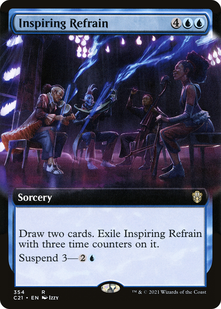Inspiring Refrain (Extended Art) (C21-354) [Commander 2021]