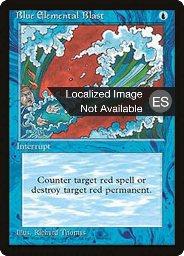 Blue Elemental Blast [Fourth Edition Foreign Black Border]