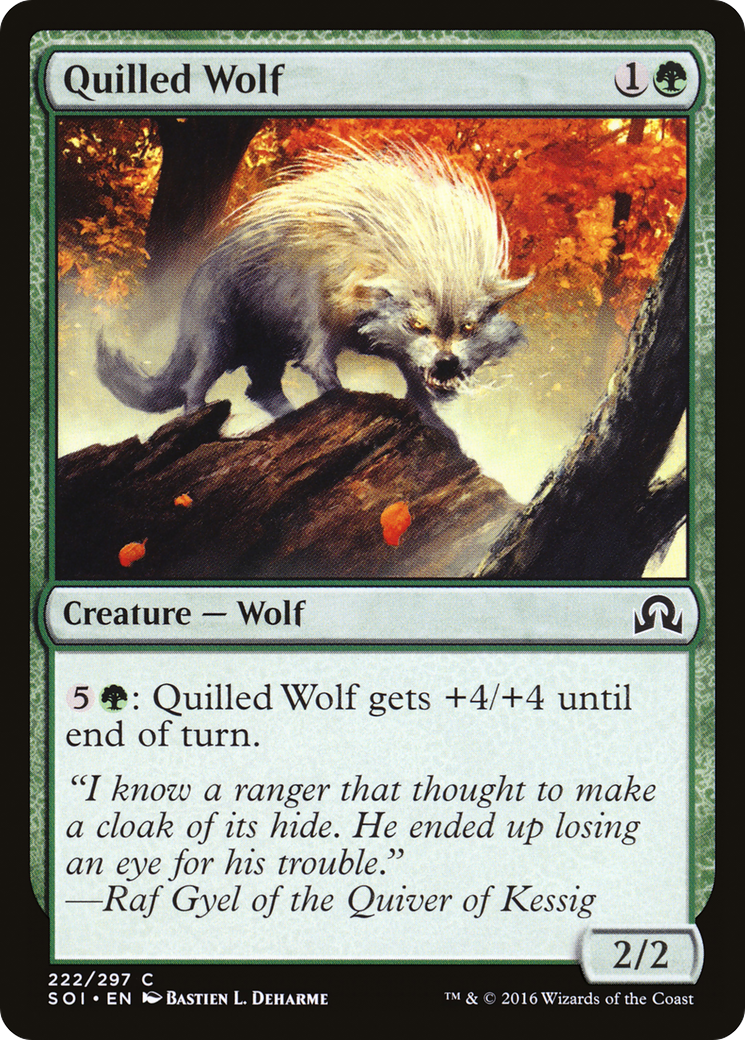 Quilled Wolf (SOI-222) [Shadows over Innistrad] Foil