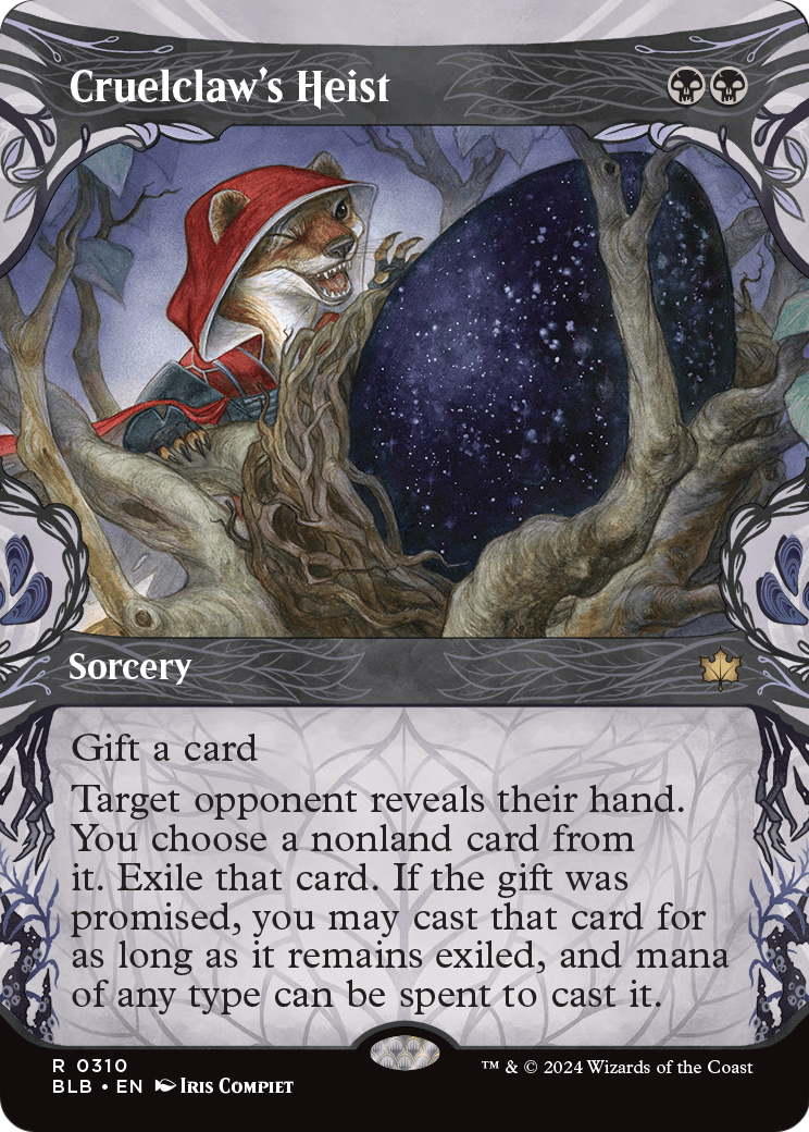 Cruelclaw's Heist (Showcase) (BLB-310) (Borderless) [Bloomburrow] Foil