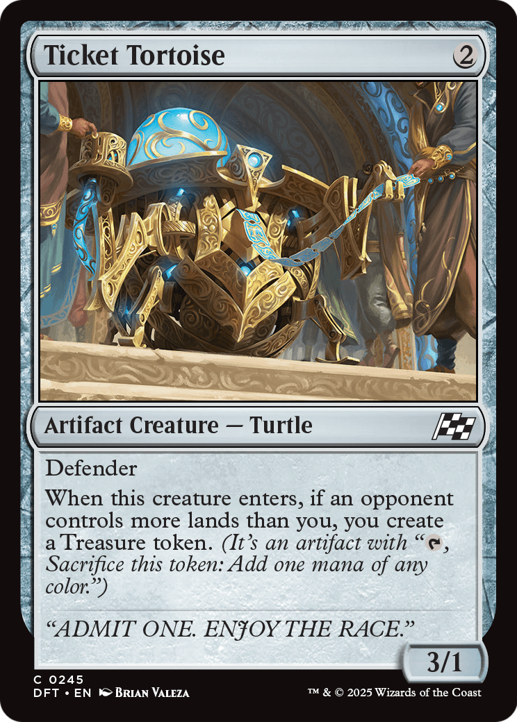 Ticket Tortoise (DFT-245) [Aetherdrift] Foil