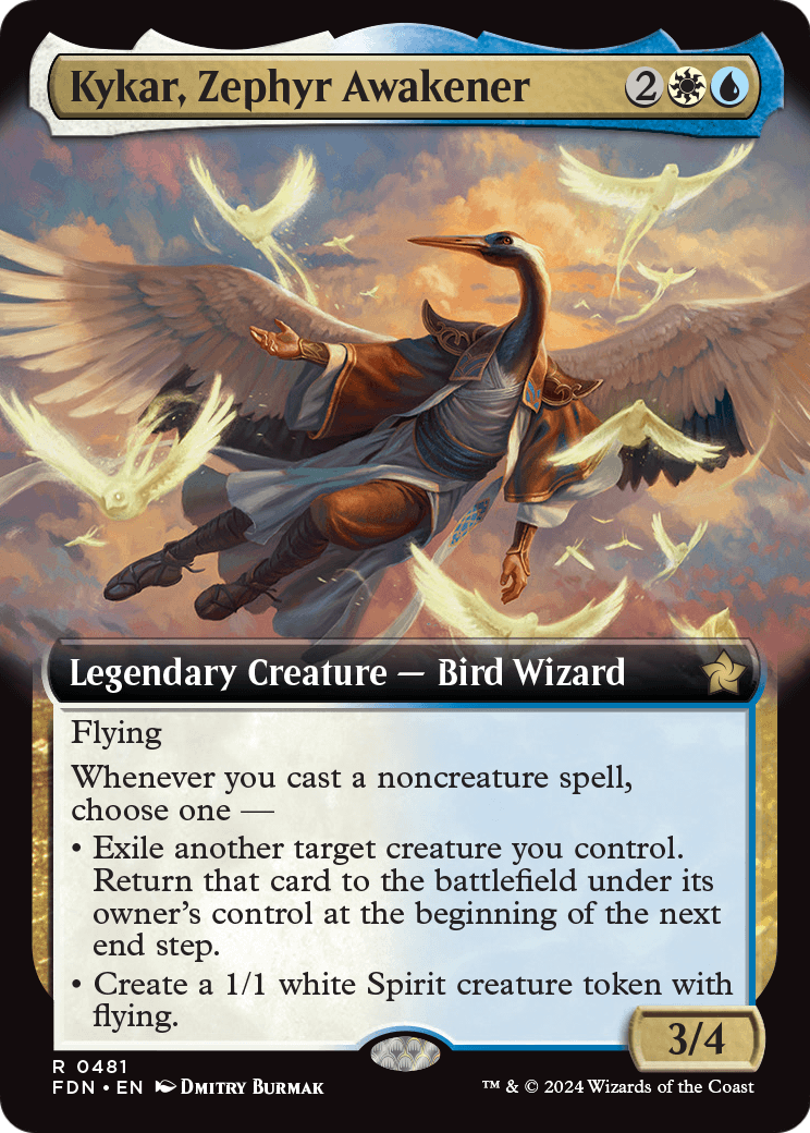 Kykar, Zephyr Awakener (Extended Art) (FDN-481) [Foundations]