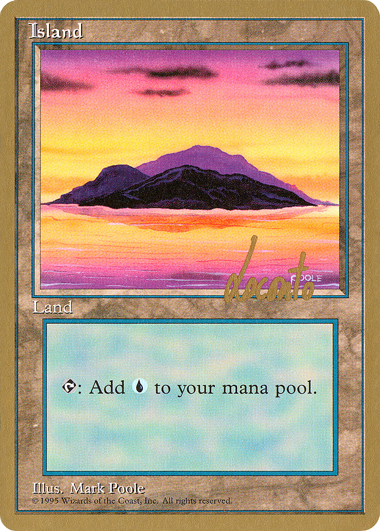 Island (B) - 1996 Michael Loconto (4ED) [Pro Tour Collector Set]