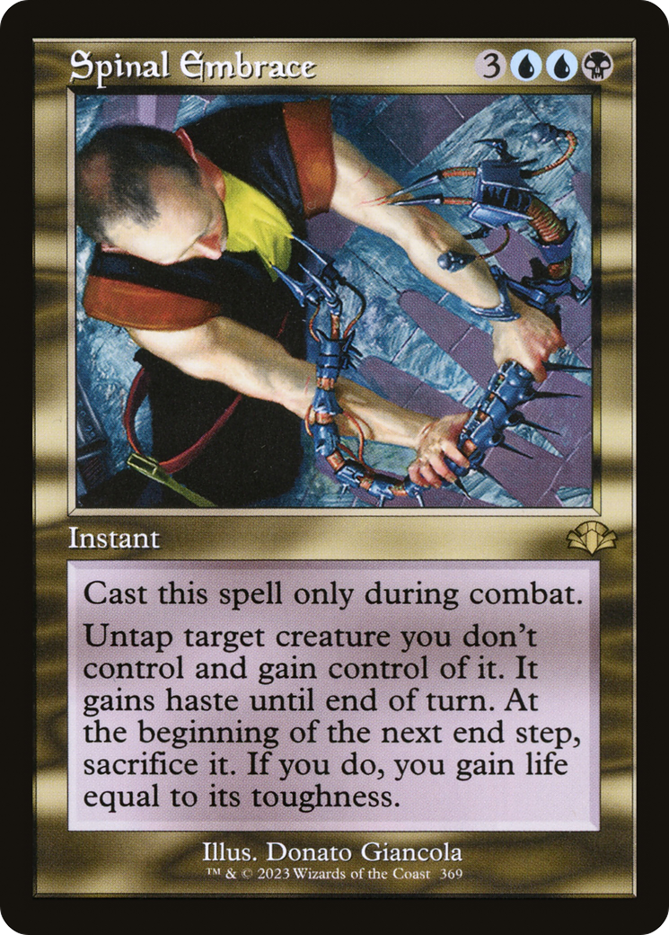 Spinal Embrace (Retro Frame) (DMR-369) [Dominaria Remastered] Foil