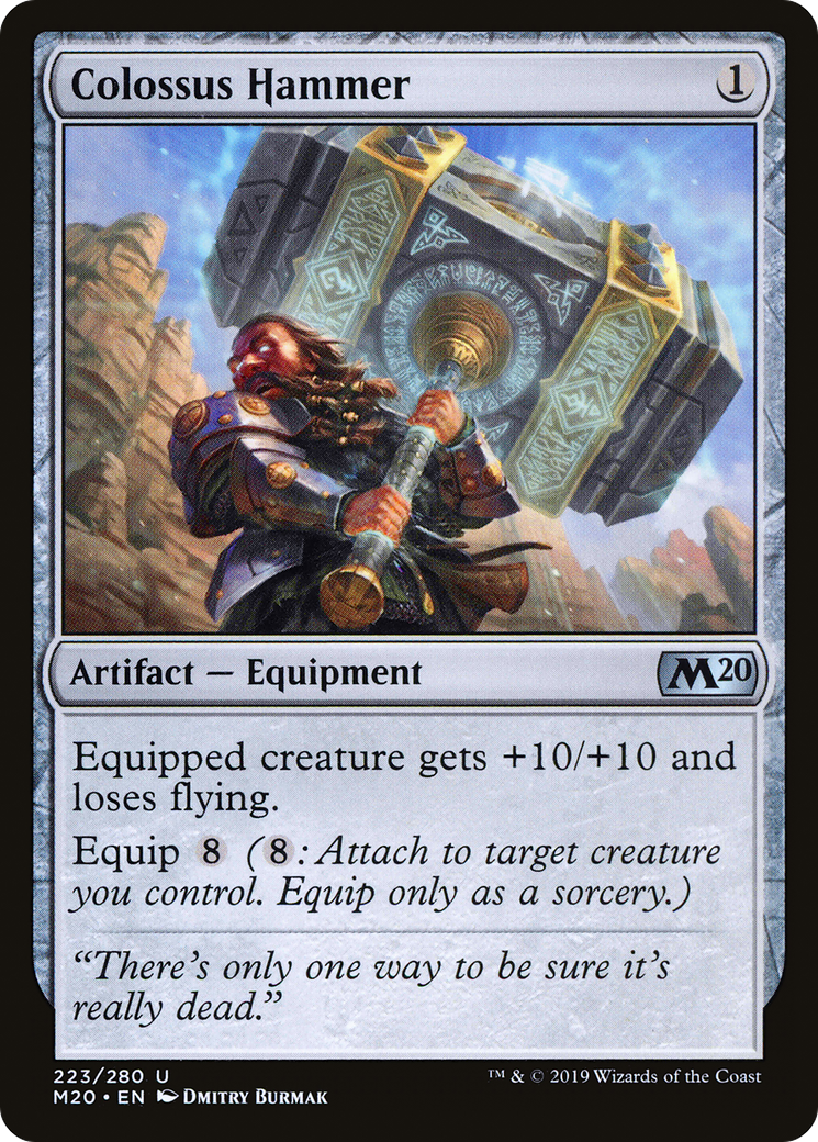 Colossus Hammer (M20-223) [Core Set 2020] Foil