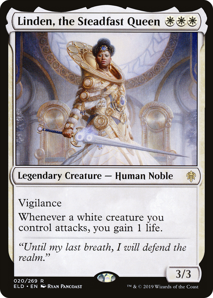 Linden, the Steadfast Queen (ELD-020) [Throne of Eldraine] Foil