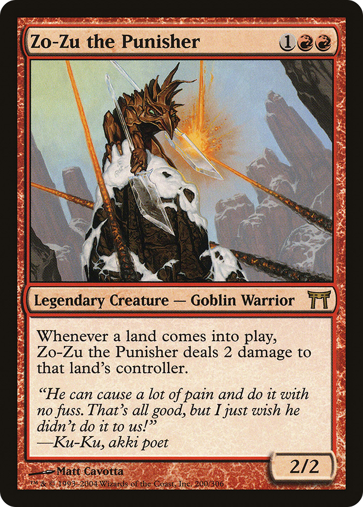 Zo-Zu the Punisher (CHK-200) [Champions of Kamigawa] Foil
