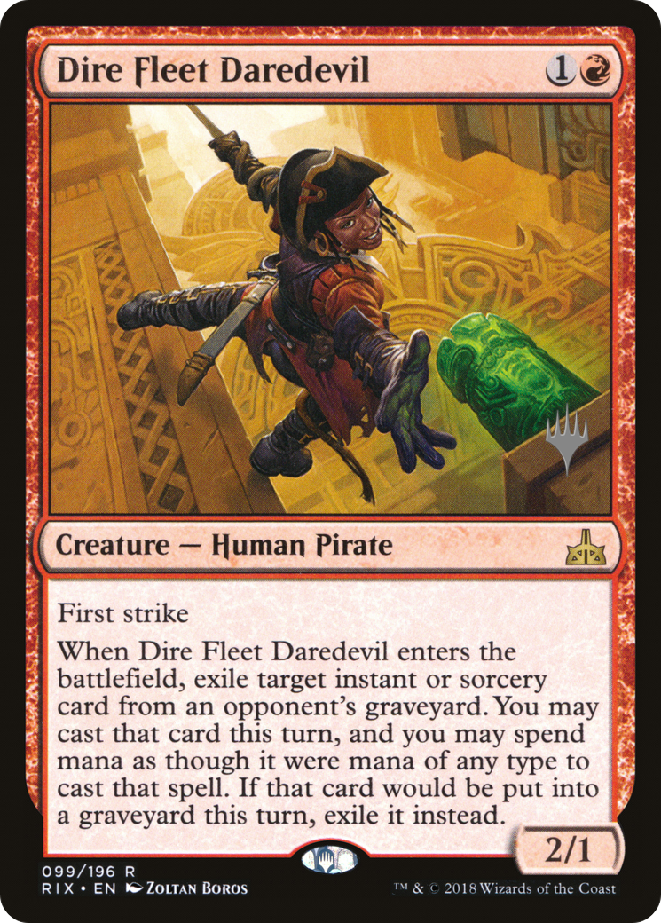 Dire Fleet Daredevil (PPM20-099) [Promo Pack: Rivals of Ixalan Promos] Foil