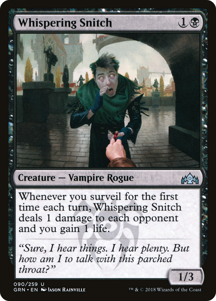 Whispering Snitch (GRN-090) [Guilds of Ravnica]