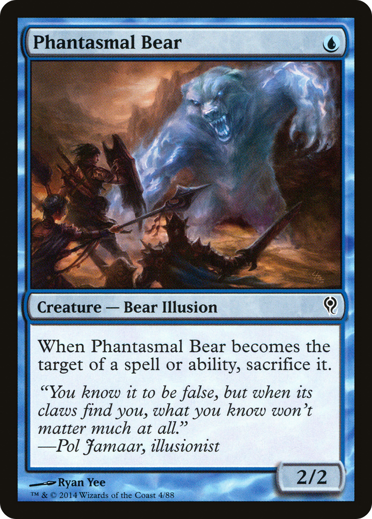 Phantasmal Bear (DDM-004) [Duel Decks: Jace vs. Vraska]