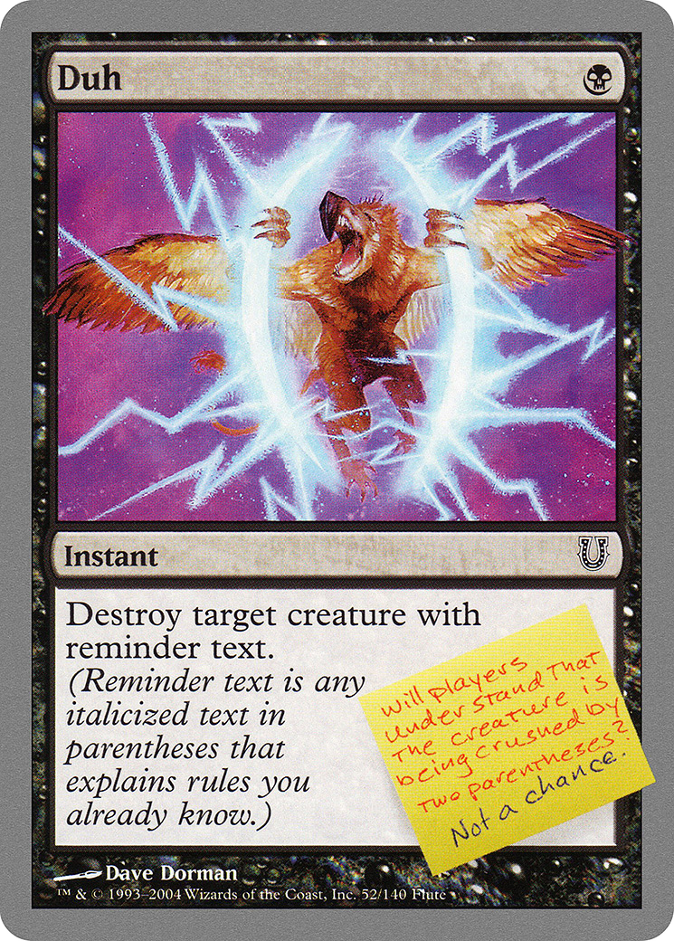 Duh (UNH-052) [Unhinged]