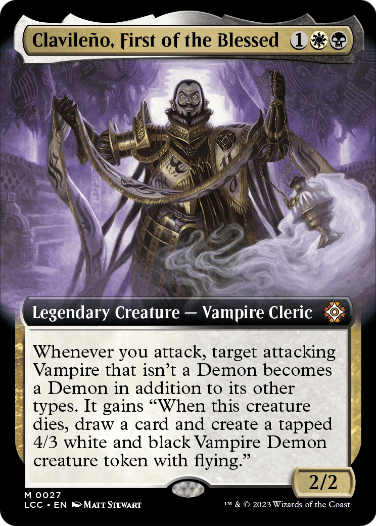 Clavileno, First of the Blessed (Extended Art) (LCC-027) [The Lost Caverns of Ixalan Commander]