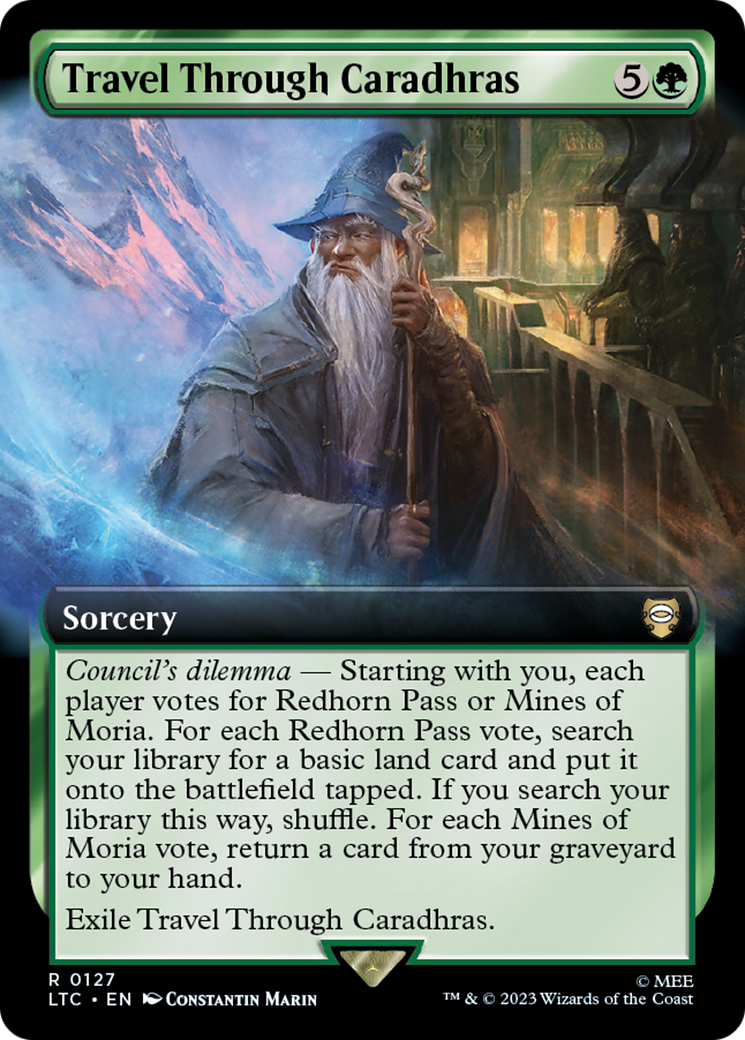 Travel Through Caradhras (Extended Art) (LTC-127) [Tales of Middle-earth Commander]